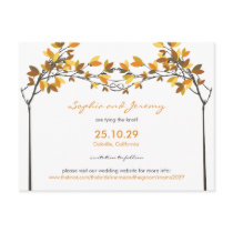 fatfatin Autumn Knotted Love Trees Save The Date