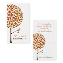 fatfatin Autumn Leaves Pop Tree Business Card
