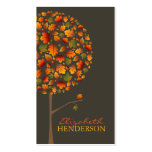 fatfatin Autumn Leaves Pop Tree Business Card