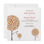 fatfatin Autumn Leaves Pop Tree Save The Date Anno invitations