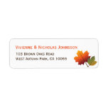 fatfatin Autumn Tree Leaves Maple Address Labels