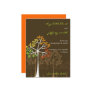 fatfatin Autumn Trees Brown Save The Date Postcard