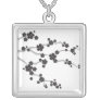 fatfatin Black Sakuras Cherry Blossoms Necklace