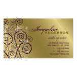 fatfatin Boho Purple Spirals Golden Businesscard Business Card