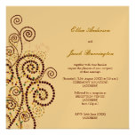 fatfatin Boho Purple Spirals Wedding Invitation invitations