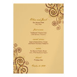 fatfatin Boho Purple Spirals Wedding Menu invitations
