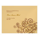 fatfatin Boho Purple Spirals Wedding Reception invitations