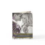 fatfatin Boho Purple Spirals Wedding Thank You Car cards