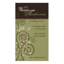 fatfatin Boho Spirals Swirls Pattern Profile Card Business Card