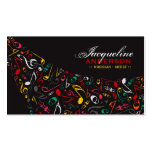 fatfatin Colourful Music Notes Artist Businesscard Business Card