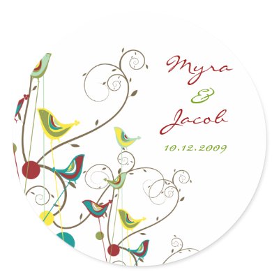 fatfatin Colourful Summer Bird and Swirls Sticker by fat_fa_tin