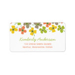 fatfatin Daisy Pop Sweet Lime Address Labels