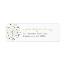 fatfatin Dandelions Love 03 Address Labels