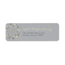 fatfatin Dandelions Love 03 Address Labels