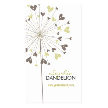 fatfatin Dandelions Love 04 Profile Card Business Card Template