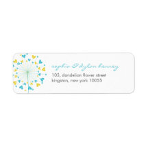 fatfatin Dandelions Love 06 Address Labels
