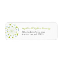 fatfatin Dandelions Love 07 Address Labels
