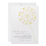 fatfatin Dandelions Love Custom Wedding Invite