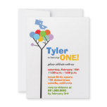 fatfatin Dot Trees Cute Birds Birthday Invite