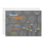fatfatin Dot Trees + Cute Birds Birthday Invite