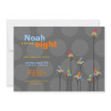 fatfatin Dot Trees + Cute Birds Birthday Invite invitations