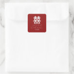 fatfatin Double Happiness Chinese Wedding Sticker