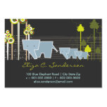 fatfatin Elephant Family Forest Profile Card Business Card Template