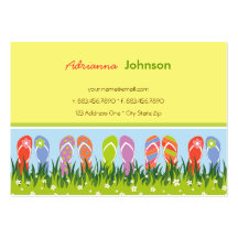 fatfatin Flip Flops Fun In The Sun Profile Card Business Card