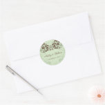 fatfatin Floral Flourish Coffee Wedding Sticker