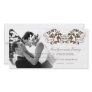 fatfatin Floral Flourish Coffee Wedding Thank You Personalized Photo Card