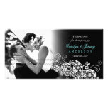 fatfatin Floral Paisley White Wedding TQ Card Photo Card