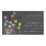 fatfatin Groovy Flower Garden Custom Profile Card Business Cards