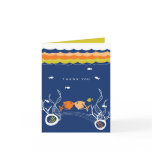 fatfatin Kissing Fish Coral Waves Thank You Card