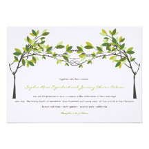 fatfatin Knotted Love Trees Wedding Invitation