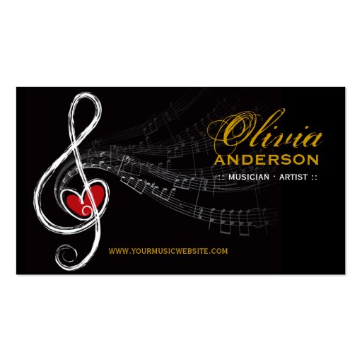 fatfatin Love And Music Artist Businesscard Business Cards