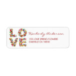 fatfatin LOVE Spring Flowers Address Labels