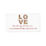 fatfatin LOVE Spring Flowers Address Labels