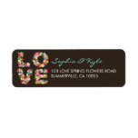 fatfatin LOVE Spring Flowers Return Address Labels
