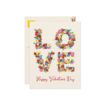 fatfatin LOVE Spring Flowers Thank You Postcard