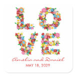 fatfatin LOVE Spring Flowers Wedding Stickers