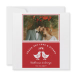 fatfatin Mistletoe Kissing Chicks Holiday Greeting Announcement