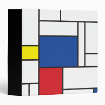 fatfatin Mondrian Composition 1 de Stijl Binder
