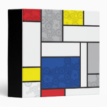 fatfatin Mondrian + Retro Circles Binder