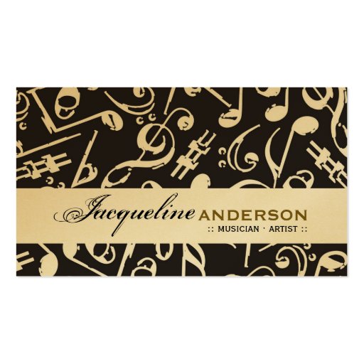 fatfatin Music Notes Artist Businesscard Business Card