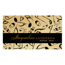fatfatin Music Notes Artist Businesscard Business Cards