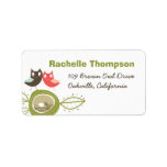 fatfatin Nesting Owl Family Baby Shower Labels