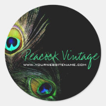 fatfatin Photography Peacock Feather Sticker