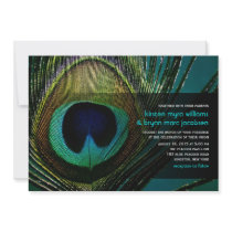 fatfatin Photography Peacock Feather Wedding Announcements