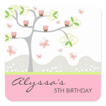 fatfatin Pink Cupcakes On A Tree Gift Stickers