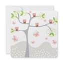 fatfatin Pink Cupcakes Tree Birthday Invite invitations